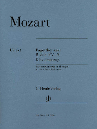 Mozart Bassoon Concerto in B-flat Major, K. 191 (Henle Edition)